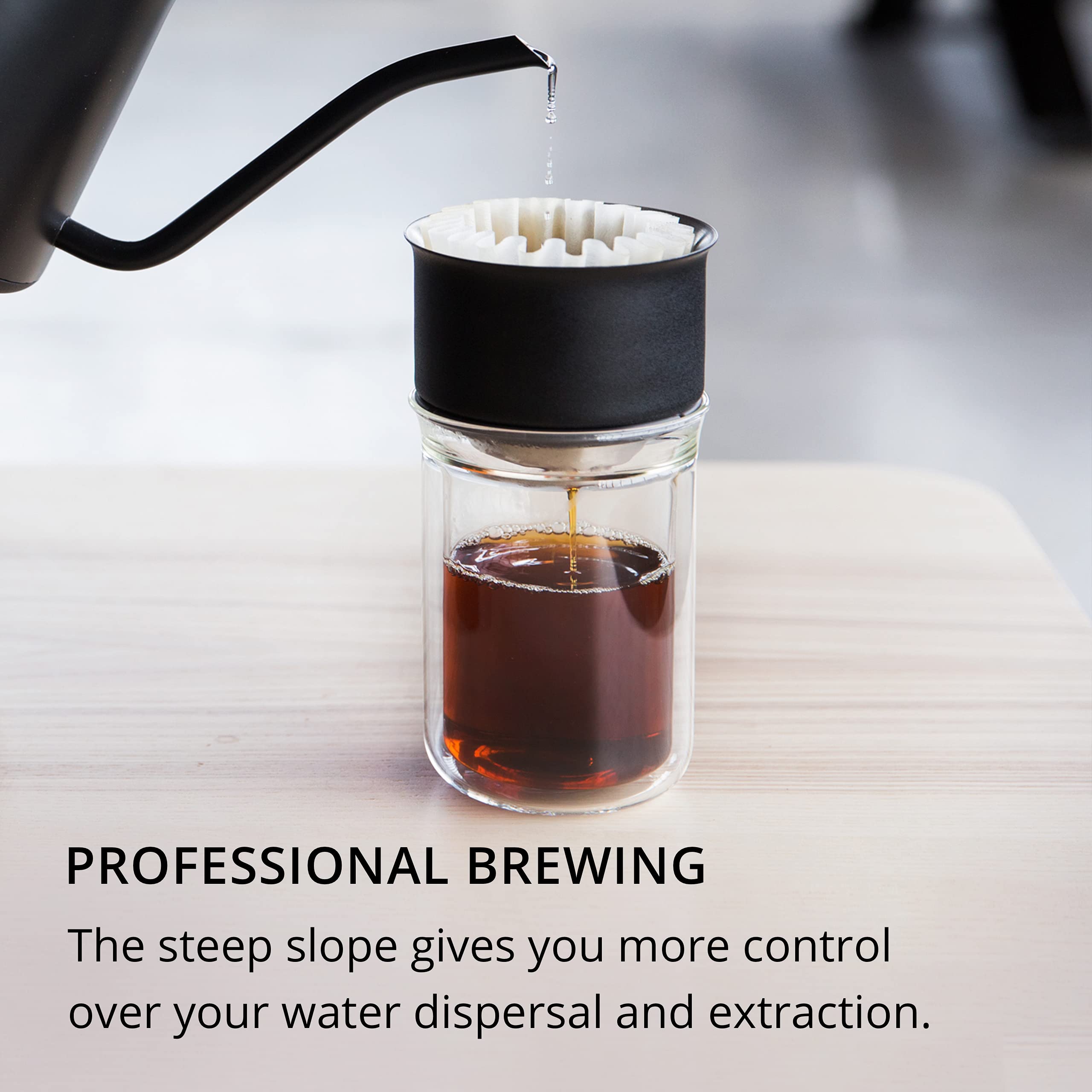 Fellow Stagg EKG Electric Gooseneck Kettle - Pour-Over Coffee Pot and Stagg [XF] Pour Over Coffee Dripper Manual Coffee Maker Set