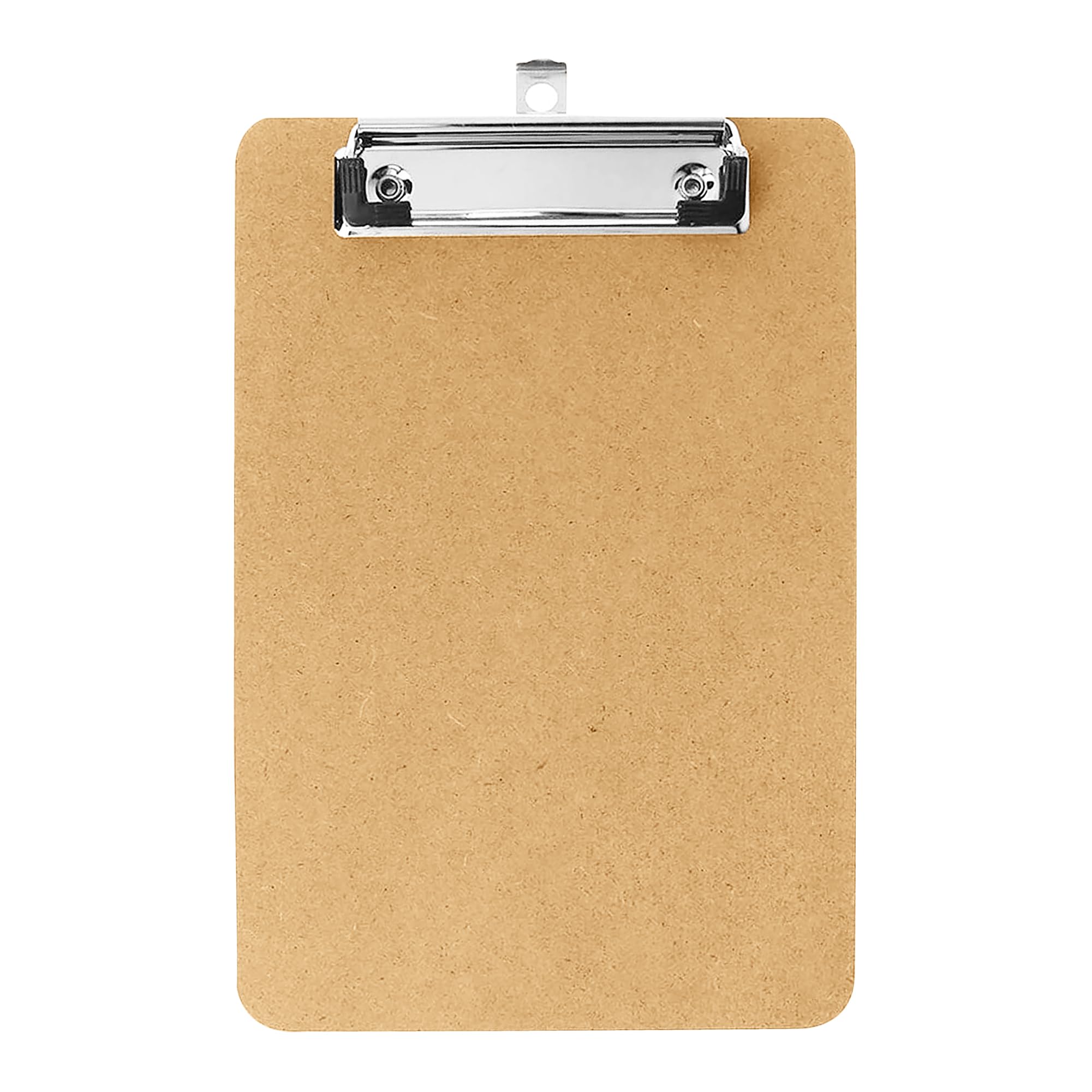 Janrax A5 Wooden Clipboard – Hardboard with Metal Clip and Hanging Hole