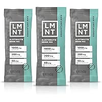 LMNT Keto Electrolyte Powder Packets | Paleo Hydration Powder | No Sugar, No Artificial Ingredients | Raw Unflavored | 30 Sti