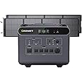 GROWATT Portable Power Station with 400W Solar Panel,HELIOS 3600W Electric Solar Generator,3686Wh LiFePO4 Battery for Home Use,Emergency,Outdoor Camping,RVs, Power Outages