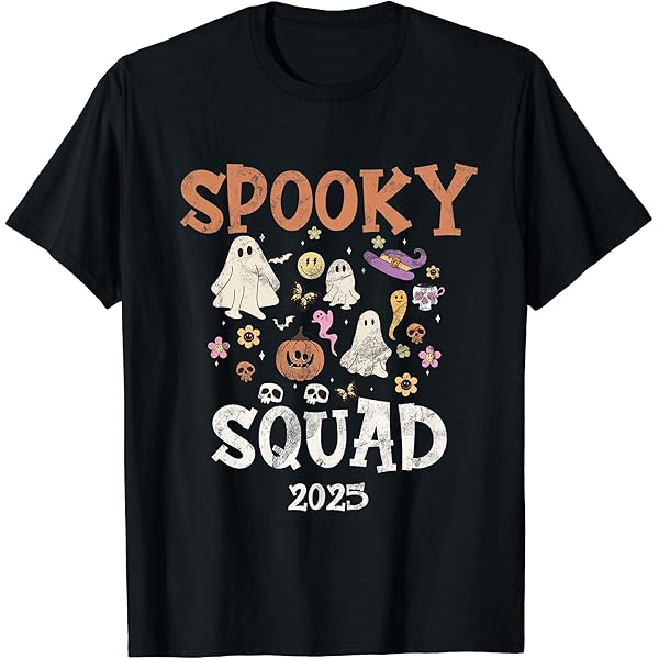 Amazon.com: Spooky Squad 25 Halloween 2025 T-Shirt : Clothing