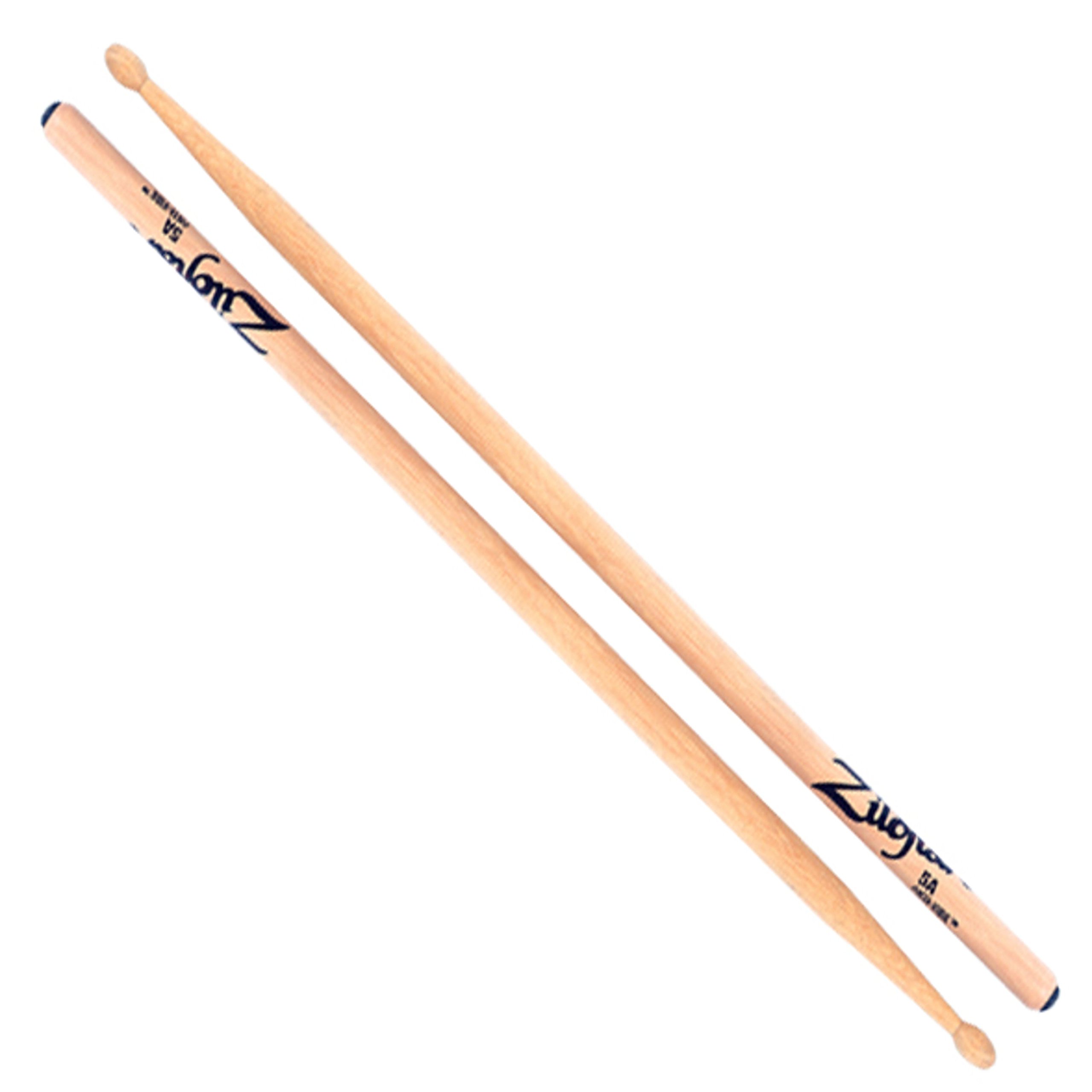 Zildjian Z5AA 5A Hickory Drumsticks - Wood Tip - Blue, Anti-Vibe