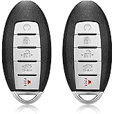 2 Keylessbest Replacement for 2016 2017 2018 Nissan Maxima Altima Infiniti Q50 Q60 Key Fob Remote Control KR5S180144014 5 Buttons 433MHz