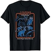 Steven Rhodes Black Magic Adopt a Familiar Retro Dark Humor T-Shirt
