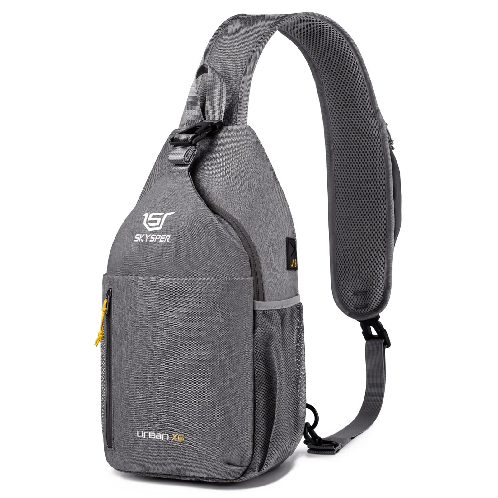 Photo 1 of SKYSPER Sling Bag Crossbody Backpack - Chest Shoulder Cross Body Bag Travel Hiking Casual Daypack for Women Men(Grey)