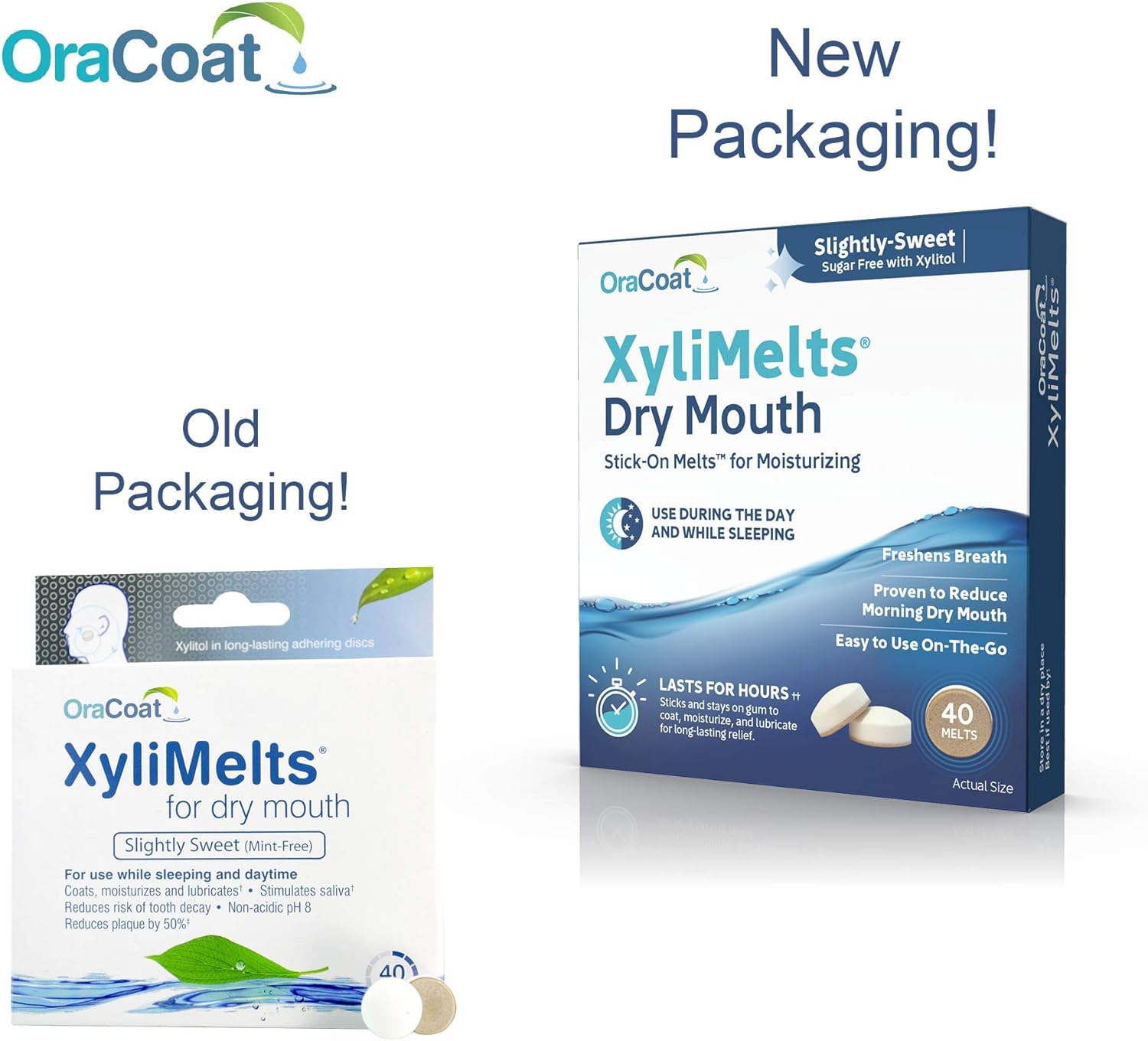 Oracoat Xylimelts Oral adhering Discs, Slightly Sweet (Pack of 4), 40 Count: Health & Personal Care