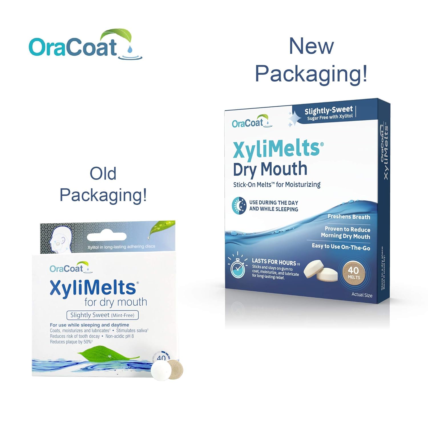 Oracoat Xylimelts Oral adhering Discs, Slightly Sweet (Pack of 6), 40 Count (240 total): Beauty