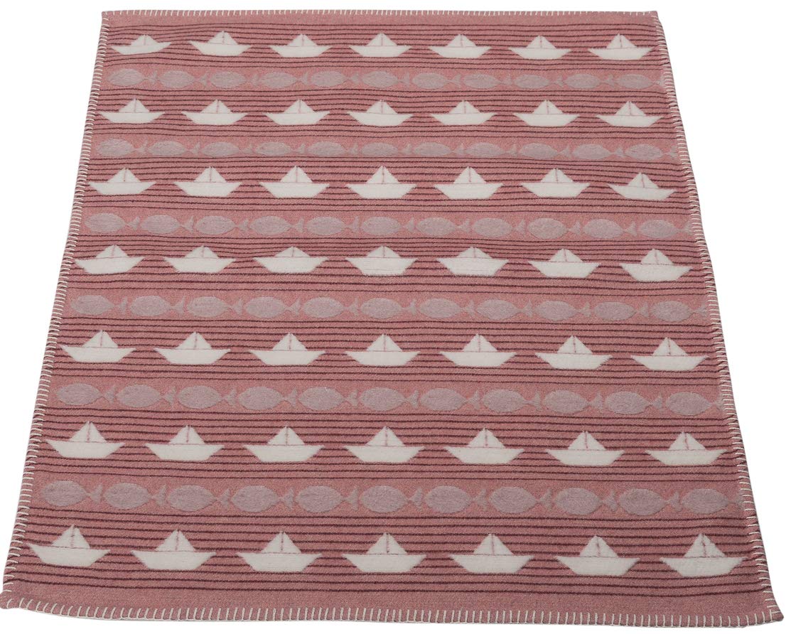 David Fussenegger FINN 593167J2 Children's Plaid "Boats" Pink 400 g