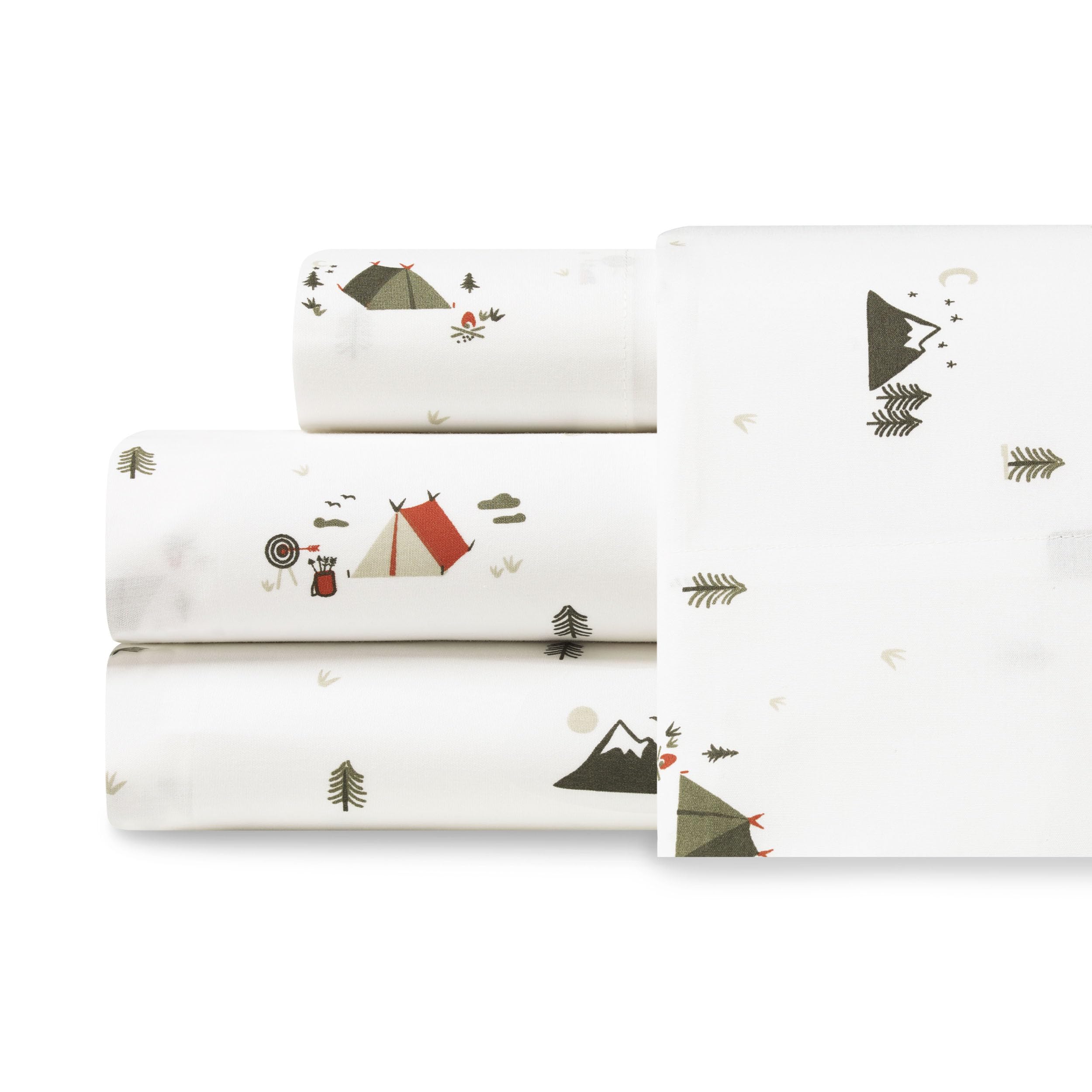 Eddie Bauer - Twin Sheet Set, Cotton Percale Bed