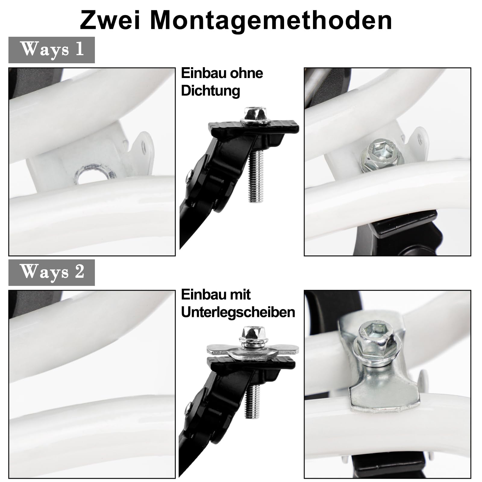 DEWEL Fahrradständer für 16-20 Zoll, Höhenverstellbar 4cm, Aluminiumlegierung Mittelhalterung, Rutschfest丨Stabil, fahrradständer kinderfahrrad für Mountainbike Rennrad Sportfahrrad 6