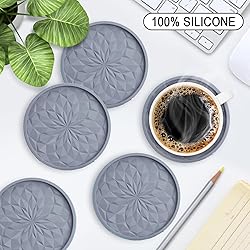 ME.FAN Silicone Coasters with Holder,[6