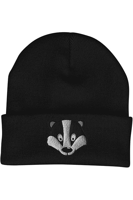 Beanie Hats For Men Siberian Husky Beanies Embroidered Animal Face