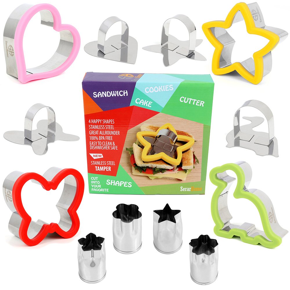 Sandwich Cutter for Kids Best Stainless Steel Sandwich Cutter Set 4