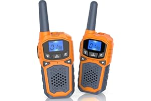 Woktok Kids Walkie Talkies, Long Range 2 Way Radio 22 Channel, Durable Toy Birthday Gifts for 6-12 Year Old Boys and Girls, Handheld Walkies Talkie for Outside Hiking Camping（No Batteries）