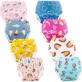 Cogindss Xmrlvn Baby Potty Training Underwear, Cotton Toddler Training Pants for Girls 3-4 T, 8 Pack, M, Multi-Colored