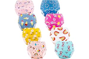 Cogindss Xmrlvn Toddler Training Underwear, Cotton Training Pants for Baby Girls and Boys 2-3 T, Multi-colored, 8 Pack, S