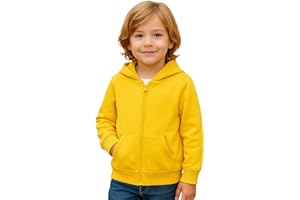 HILEELANG Boy Hoodie Sweatshirt Zip-Up Cotton Casual Pocket Jacket Spring Fall Clothes