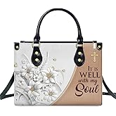Jesuspirit Leather Handbags For Women - Bible Bags, Religious Bag - Christian Gifts For Women - Mothers Day Gifts