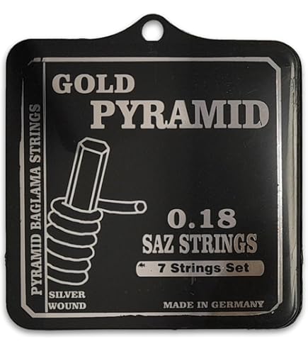 Amazon.com: Original Pyramid Saz strings for Long Neck Saz, 0.20