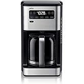 Braun PureFlavor 14‑Cup Programmable Coffee Maker – Fast Brew Speed, Touch Display, Bold 
Brew‑Over‑Ice Modes, FlavorCarafe 