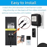 XZGM Video Doorbell Power Adapter 24V 500mA Transformer 10M Cable Black view 6