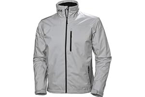Helly-Hansen Men's Crew Midlayer Fleece Lined Waterproof Windproof Rain Jacket