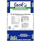 Jack's Classic 10-30-20 Blossom Booster Water-Soluble Fertilizer, 25lb | Powdered Plant Food, Targeted Micronutrient Package, Increases Bloom Color &amp; Quantity, Liquid Root &amp; Foliar Feeding