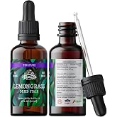 Lemongrass Tincture, Organic Lemongrass Extract (Cymbopogon Citratus) Herbal Supplement, Non-GMO in Cold-Pressed Organic Vegetable Glycerin, 700 mg, 2 oz (60 ml)