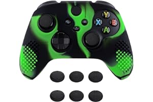 eXtremeRate PlayVital Anti-Slip Silicone Cover Skin for Xbox Series X/S Controller with Thumb Grip Caps, 3D Studded Edition S