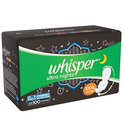 Whisper Ultra Night XXXL 20 Pieces Sanitary pads for women