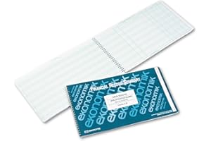 Ekonomik E20 Wirebound Check Register Accounting System, 8 3/4 X 14 3/4, 40 Pages