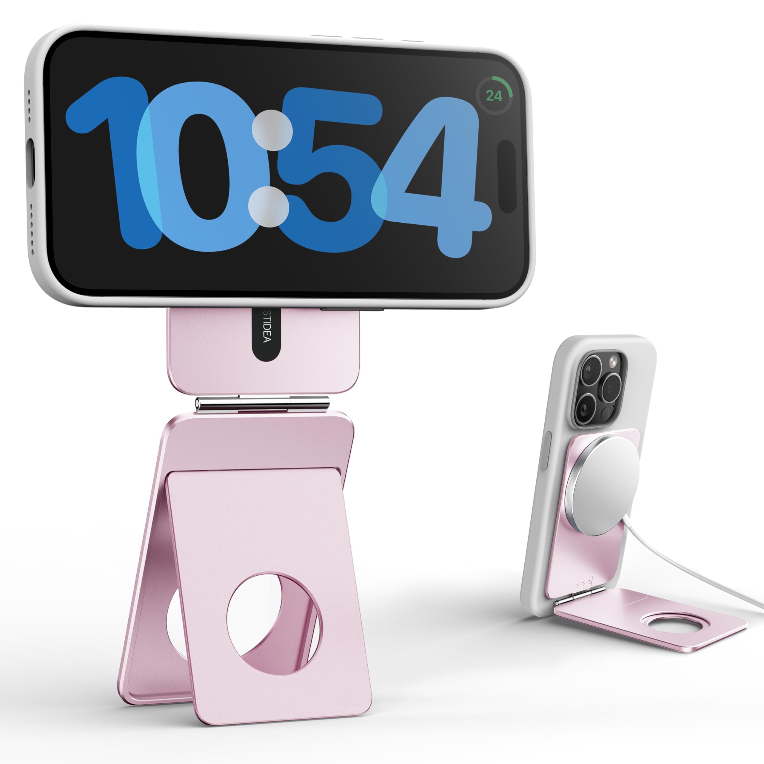 1ST IDEA Magnetic Tripod for iPhone, Aluminium Phone Tripod Stand Compatible with Magsafe iPhone 17/16/15/14/13/12 Series, Foldable Strong Magnetic Phone Stand & Travel Essentials Accessories