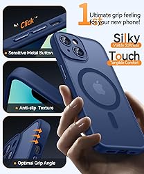 CANSHN Magnetic for iPhone 13 Case, Upgraded [Full