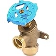 SharkBite 3/4 Inch x 3/4 Inch MHT Garden Valve, Multi Turn, Push to Connect Brass Plumbing Fitting, PEX Pipe, Copper, CPVC, PE-RT, HDPE, 24623LF