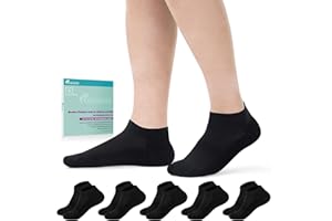 Revosoxs Diabetic Bamboo Socks for Men and Women,5 Pairs Non-Binding Low Cut Diabetic Socks,Loose Socks Size 5-13