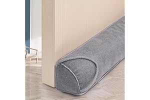 Anze Under Door Draft Stopper 36 inch Triangular Heavy Duty Door Draft Blocker Bottom Door Seal Noise Air Door Guard for Doors and Windows, Gray