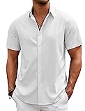 COOFANDY Mens Beach Tropical Shirt Casual Button Up