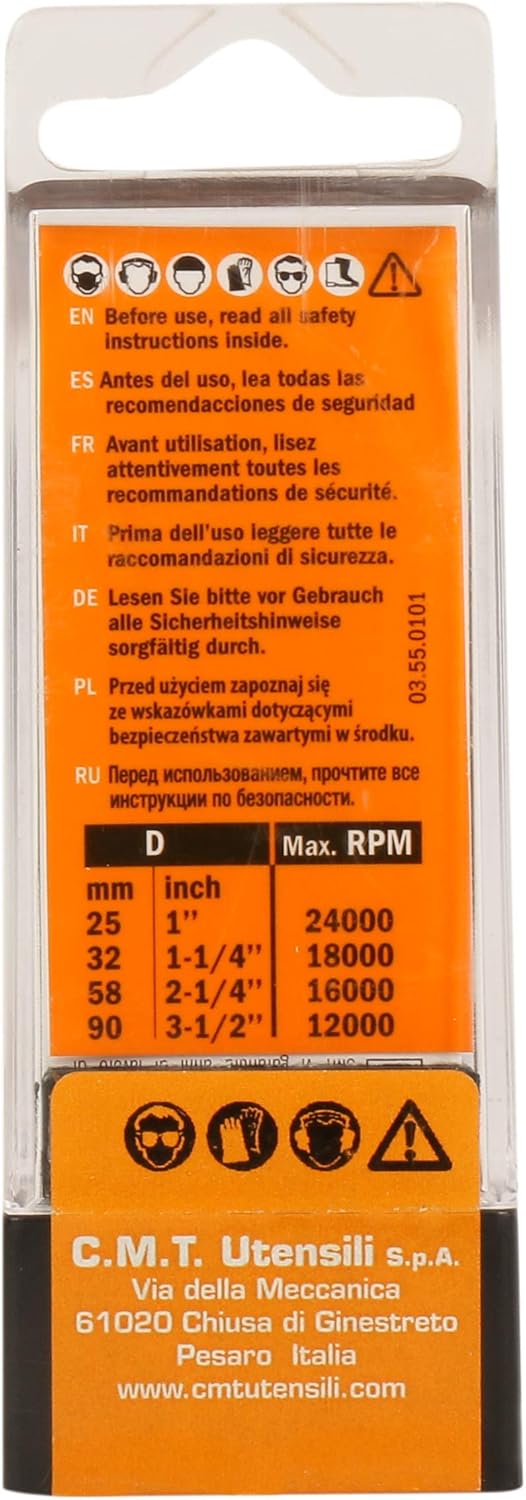 Concave R. C% 2fcusc. Cutter HW S 8, D 25 R = = 6.4 DX, Grigio/Arancio - Image 3