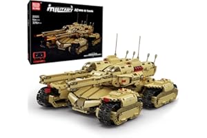Mould King 20011 Technology MOC Building Block Remote Control Rechargeable Military Mammoth Tank, RC Model Kits for Adult