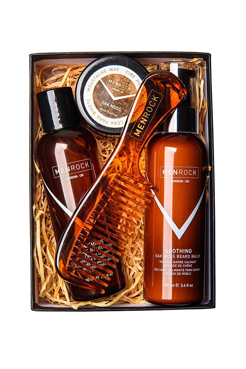 Men Rock Soothing Beardy Beloved Beard Care Kit, Set of 3