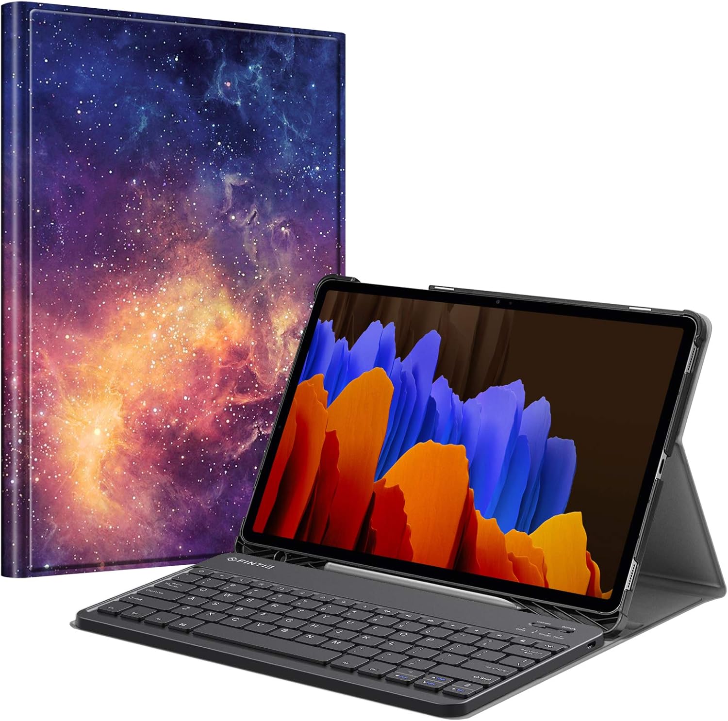 Amazon Com Fintie Keyboard Case For Samsung Galaxy Tab S7 Plus 12 4 Model Sm T970 T975 T976 T978 With S Pen Holder Slim Shell Stand Cover With Detachable Wireless Bluetooth Keyboard Galaxy Computers Accessories