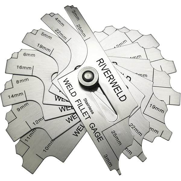 Inch Metric Weld Measurement Fillet Weld Gauge Set - Stainless Steel ...