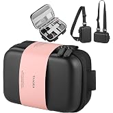 TAAOKA Digital Camera Case, Protective &amp; Lightweight Camera Case with 3 Carrying Ways, Waterproof &amp; Shockproof Small Camera Bag for Power Shot/Sony DSCW800/DSCW830 - Black