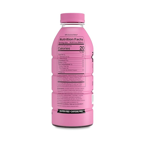 PRIME HYDRATION STRAWBERRY WATERMELON, SPORTS DRINKS, ELECTROLYTE ENHANCED FOR REPLSNISHING FLUIDS, 250MG BCAAS, B VITAMINS, ANTIOXIDANTS, LOW SUGAR, 16.9 FL OZ, 12 PACK