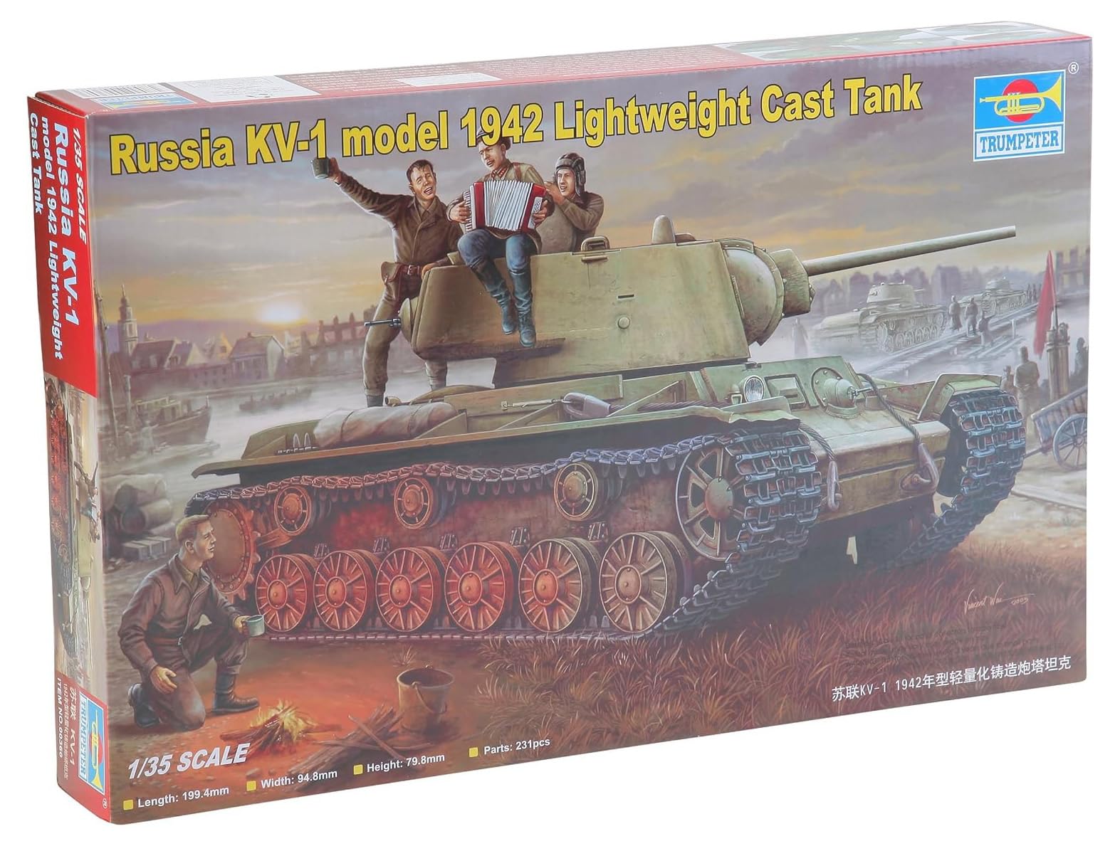 Trumpeter 1:35 - KV-1 Russian (1942) Lightweight Cast Tank