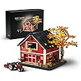 Nifeliz Red Barn Building Set for Adults, Vintage Countryside Style Model Toy for Display and Home Décor, Highly Detailed Hou