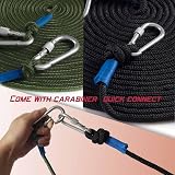 PIOSRTRR 30M Nylon Rope 10mm Heavy Duty Braided Polyester Black 2 Pack view 4