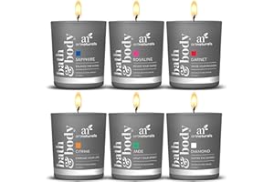 artnaturals Scented Candle Gift Set – (6 x 2 Oz / 60g) - Aromatherapy Set of Fragrance Soy Wax Candles - Made in USA with Essential Oils – for Stress Relief and Relaxation