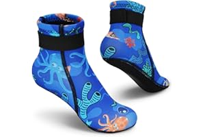 Summshall Kids Neoprene Socks 3mm Water Socks Keep Warm Sand Socks Anti-Slip Wetsuit Socks Water Sport Swimming Surfing
