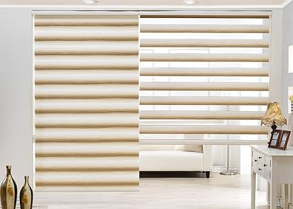 Amazon Com Up To 60 Long Zebra Roller Shades Dual Combi